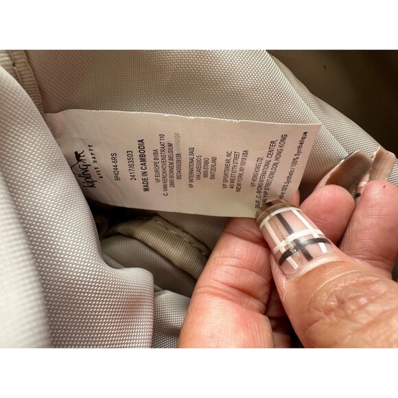 Kipling Metallic Rose Gold Durable Nylon Water Resistant Queenie Small Backpack - Picture 9 of 12